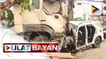 Isang SUV na papuntang airport, nabangga ang isang trailer truck sa Baliuag, Bulacan