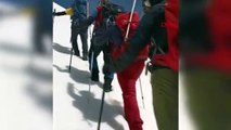 Dağcılar Cilo Dağı'nın Reşko zirvesine tırmandı