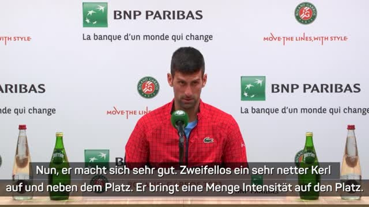 Djokovic: 'Alcaraz macht sich sehr gut'