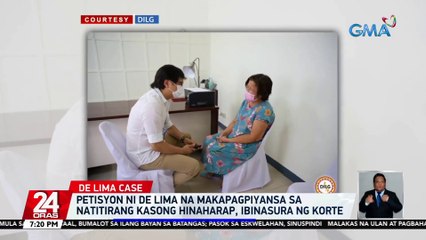 Petisyon ni De Lima na makapagpiyansa sa natitirang kasong hinaharap, ibinasura ng Korte | 24 Oras