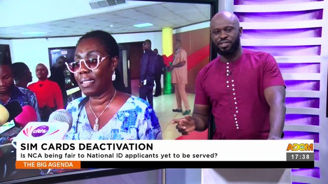 Sim Cards Deactivation: Is NCA being fair to National ID applicants yet to be served? - The Big Agenda on Adom TV (9-6-23)