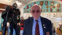 D Day Veteran Visits Diving Museum