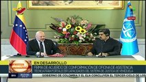 Pdte. Nicolás Maduro y fiscal de la CPI ofrecen declaraciones tras la firma de un memorando