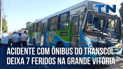 Download Video: Acidente com ônibus do Transcol deixa 7 feridos na Grande Vitória