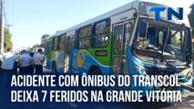 Acidente com ônibus do Transcol deixa 7 feridos na Grande Vitória