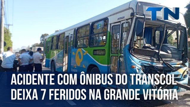Acidente com ônibus do Transcol deixa 7 feridos na Grande Vitória