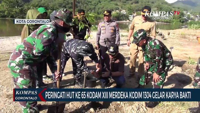 Peringati HUT Ke 65 Kodam XIII Merdeka Kodim 1304 Gelar Karya Bakti