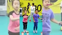 Küçük çocuklara takım olmayı öğretmek! Asya'da eğitim gören küçük kızlar...