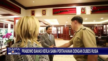 Menhan Prabowo Terima Kunjungan Duta Besar Rusia dan Ukraina untuk Indonesia