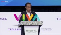 Banyolan Jokowi Sentil Pilpres Saat Pidato di Singapura