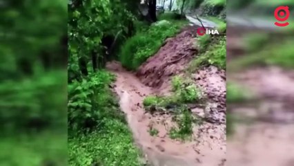 Tokat’ta şiddetli sağanak heyelana neden oldu