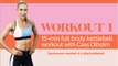 15-minute full body AMRAP kettlebell workout with Cass Olholm