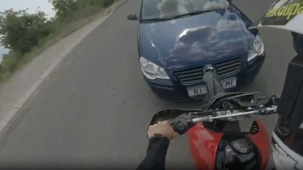 Yamaha rider becomes a casualty of bad luck after casual ride ends in a crash