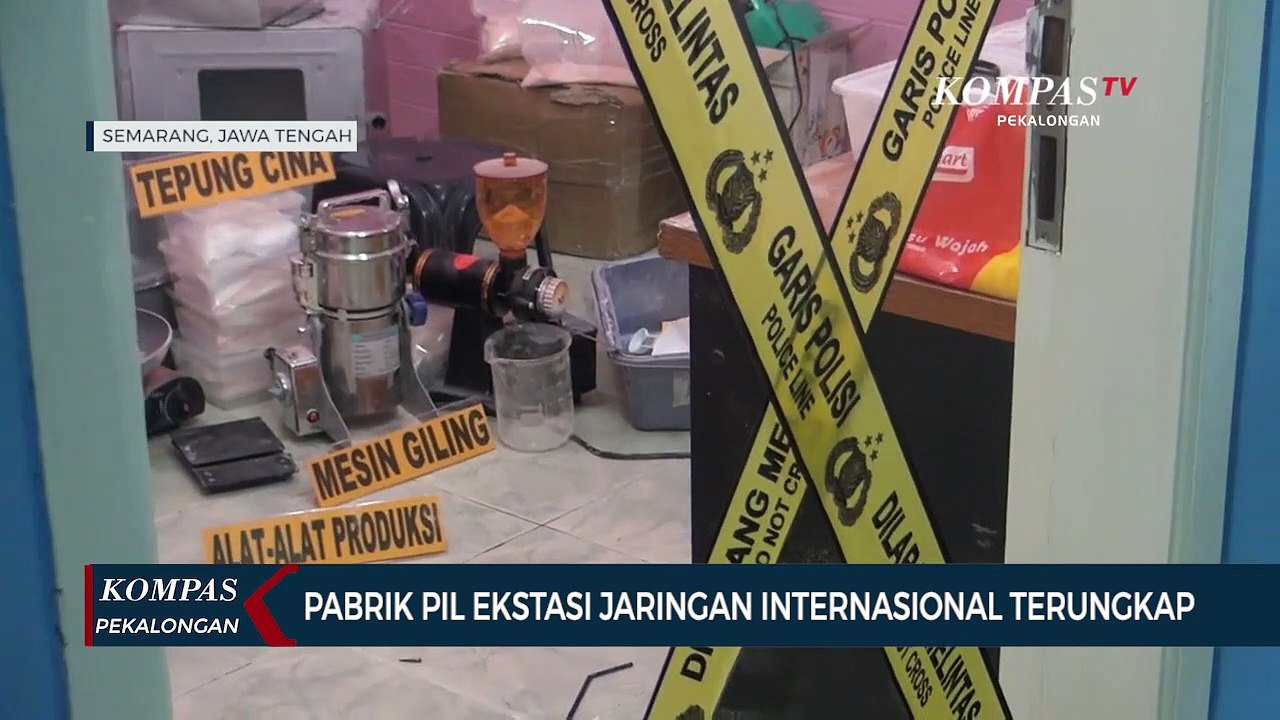 Tim Gabungan Ungkap Pabrik Pil Ekstasi Jaringan Internasional di Semarang