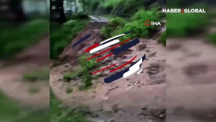 Tokat’ta heyelan böyle geldi!