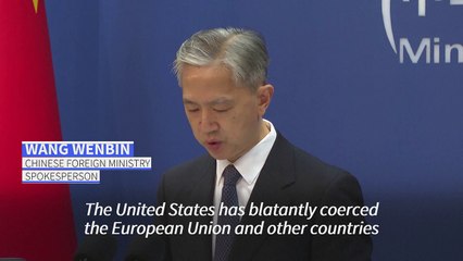 Beijing says China and EU are 'victims of economic coercion' by US