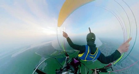 Base extrême sautant de près