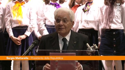 Mattarella "L'Europa è un luogo ideale fatto di valori"