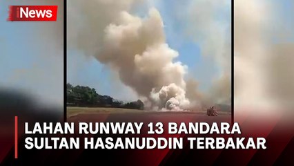 Lahan Runway 13 Bandara Sultan Hasanuddin Terbakar, Ini Penyebabnya