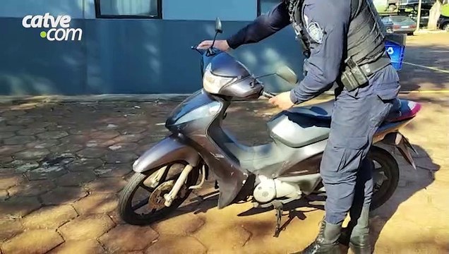 Moto furtada é recuperada pela GM no bairro Interlagos