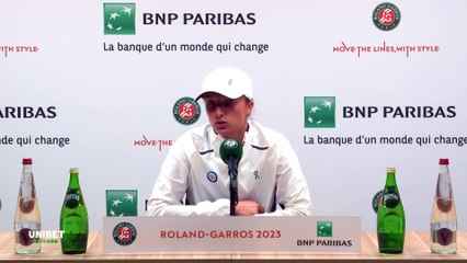 Roland-Garros 2023 - Iga Swiatek : “There is a lot of pressure on the shoulders”