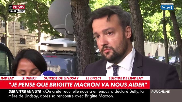 Regardez la maman de Lindsay qui a rencontré Brigitte Macron cet après-midi et qui affirme s'être sentie écoutée pour la première fois : Elle était très touchée et c'était une discussion entre deux mamans