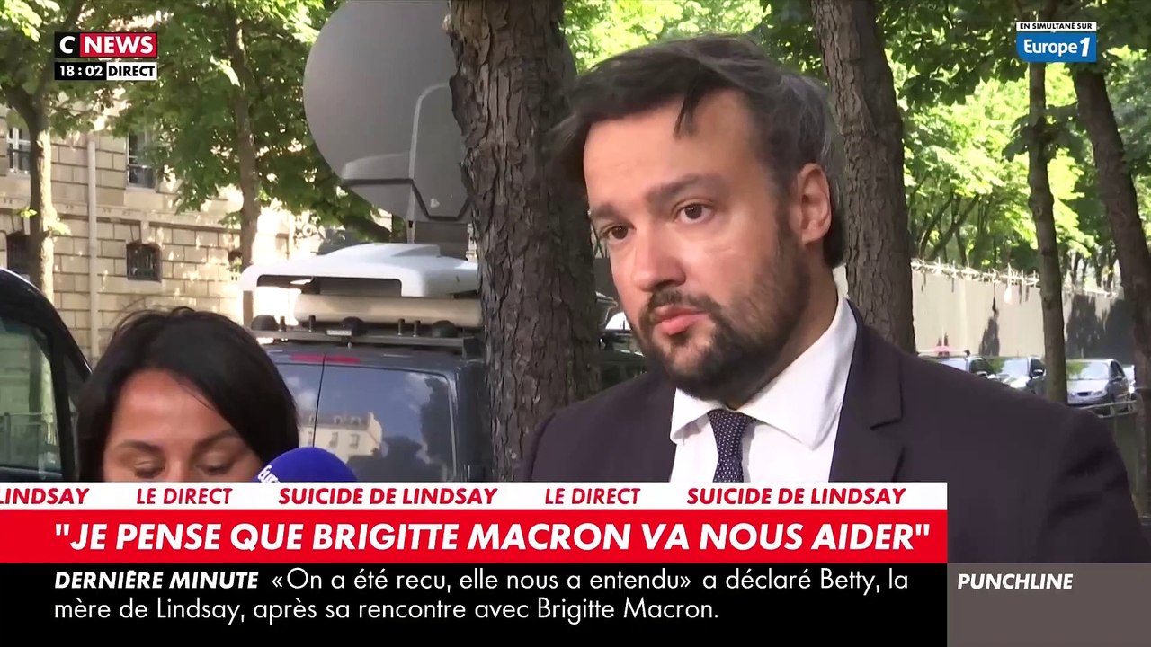Regardez la maman de Lindsay qui a rencontré Brigitte Macron cet après-midi et qui  affirme "s'être sentie écoutée pour la première fois" : "Elle était très touchée et c'était une discussion entre deux mamans