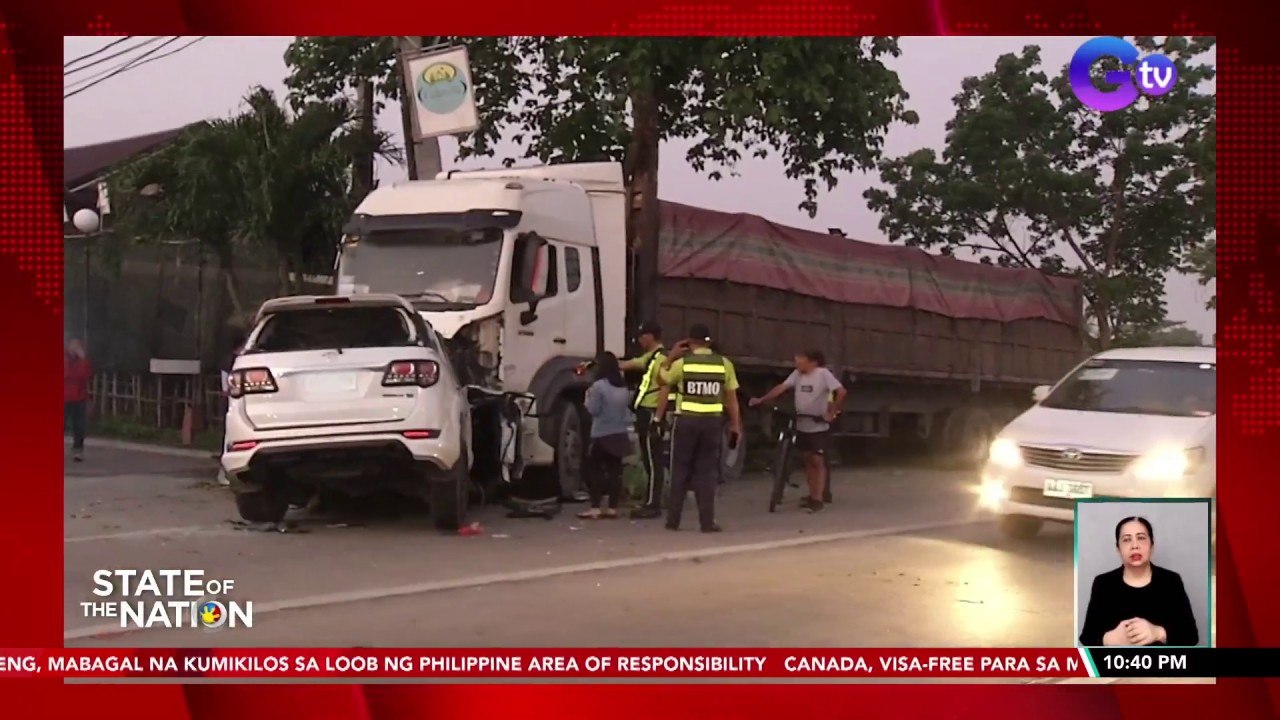 SUV, sumalpok sa 22-wheeler sa Bulacan; 5 patay | SONA
