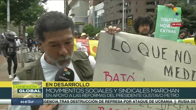 Conexión Global 07-06: Movimientos sociales colombianos apoyan a Petro