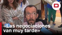 Echenique afirma que «van muy tarde» en las negociaciones con Sumar: «Ya tendría que haber acuerdo»