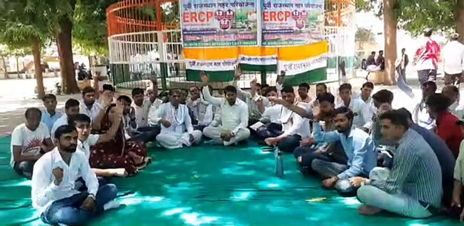 दौसा.  ईआरसीपी नहीं तो वोट नहीं के लालसोट मेें...