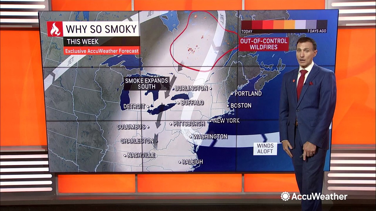 Extensive dry stretch keeps risk of wildfires high across parts of the East