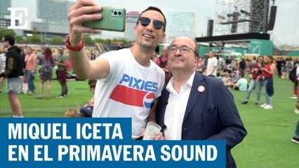 La visita al Primavera Sound de Miquel Iceta, ministro de Cultura y Deporte