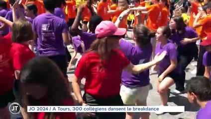 JO 2024 / A Tours, 300 collégiens dansent le breakdance