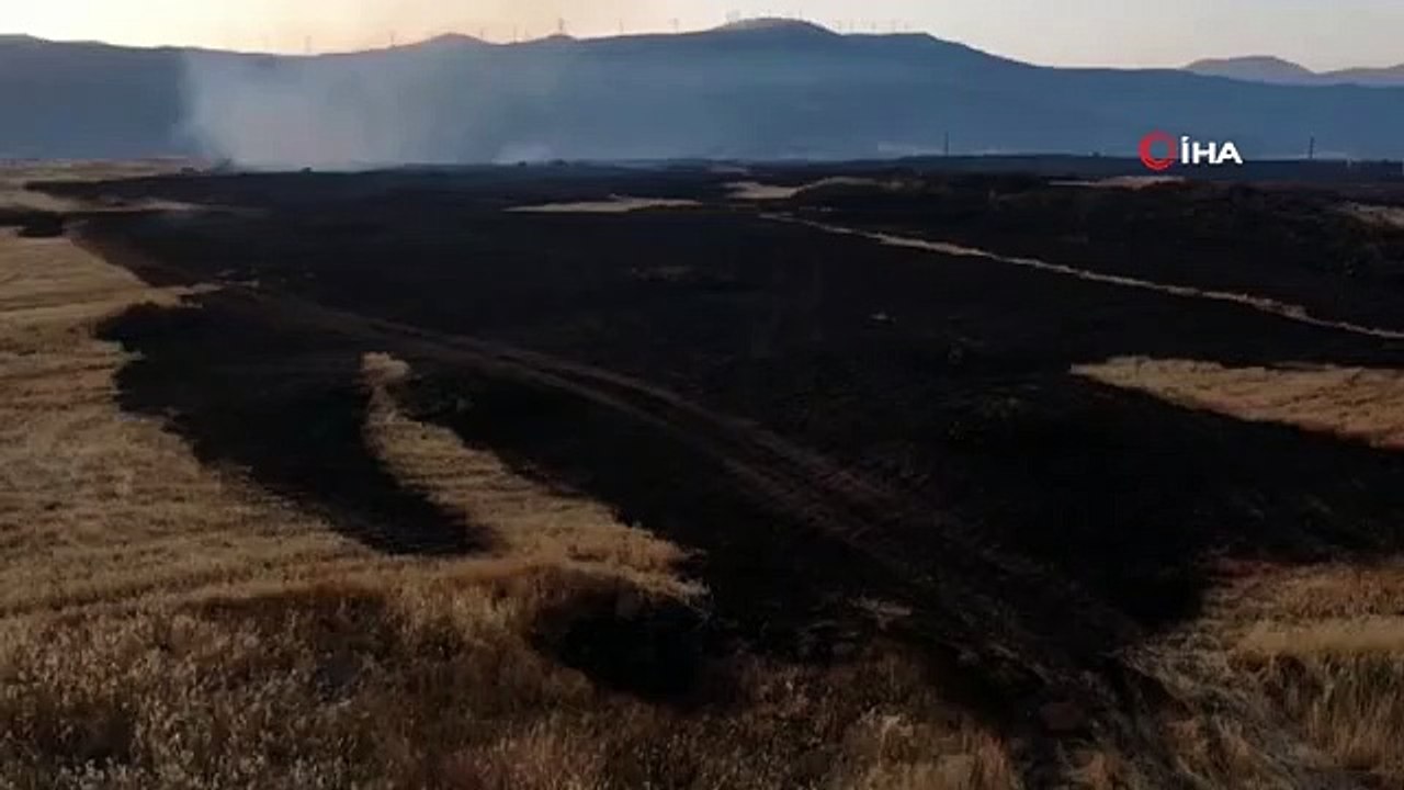 Gaziantep'teki tarla yangını kontrol altına alındı