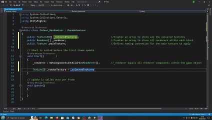 Unity 3D Tetris Clone #3 Colour Randomiser