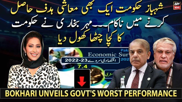 Shehbaz government failed to achieve a single economic target - Meher Bokhari unveils
