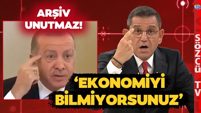 Fatih Portakal Erdoğan’ın Ekonomi Sözlerini Hatırlattı! ‘Bilmiyorsunuz’