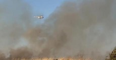 Gaziantep'te yangına havadan ve karadan müdahale