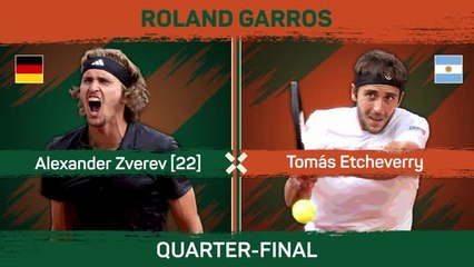 Zverev reaches third consecutive Roland Garros semi