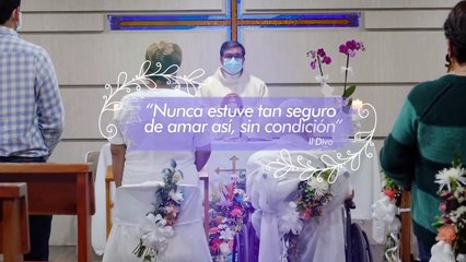 Paciente con cáncer se casa a sus 66 años con el amor de su vida