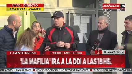 L-Gante preso: habló el representante de L-Gante