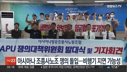 아시아나 조종사노조 쟁의 돌입…비행기 지연 가능성