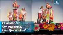¡Ternurita! Recrean con bebés tradición de Voladores de Papantla en festival escolar
