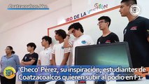 'Checo' Pérez, su inspiración; estudiantes de Coatzacoalcos quieren subir al podio en F1