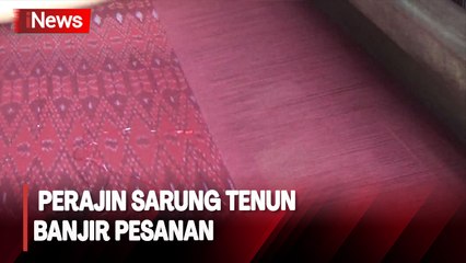 Berkah Musim Haji, Perajin Sarung Tenun Jadi Favorit