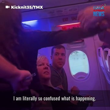 Biyahe ng eroplano, nabulabog sa pagwawala ng isang babae | GMA News Feed