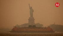 Se registra fuerte niebla en Nueva York tras incendios forestales en Canadá