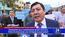 San Juan de Lurigancho: vecinos estafados con compra de buses nuevos exigen justicia