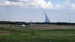 Tornado Swirls Outside Stettler Canada